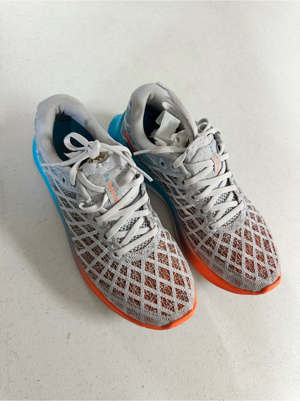 Under Armour Women's FLOW Velociti Wind 2 Grey/Blue AthleticShoe